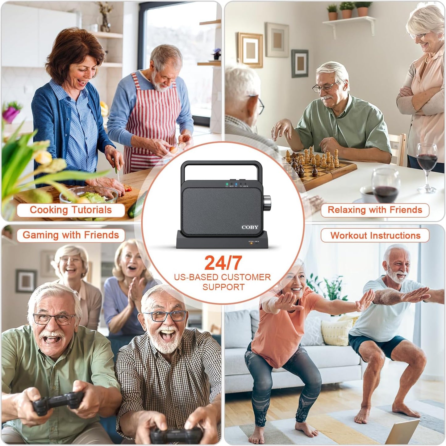 Wireless Senior TV Speaker