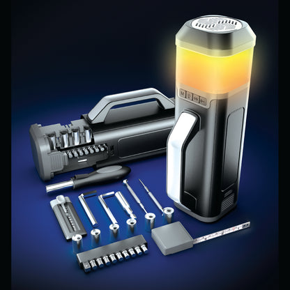 LED Adventure Speaker with 12pc Toolkit